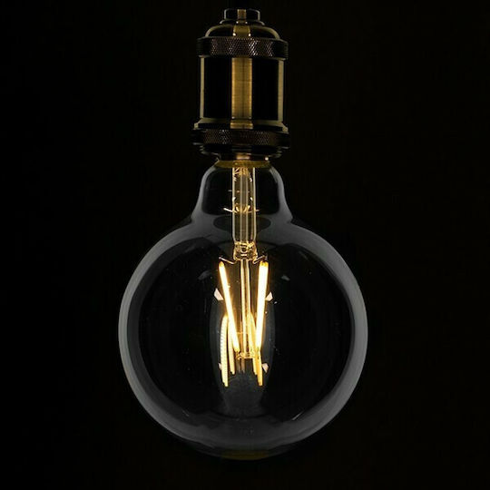 GloboStar Edison Retro Λάμπα LED 8W 180mm για Ντουί E27 και Σχήμα G125 Θερμό Λευκό 880lm Dimmable