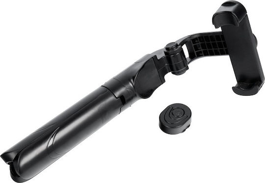 Partner Tele SS-TR12 Selfie Stick Trepied Pentru Telefon Mobil Telecomandă Bluetooth Negru