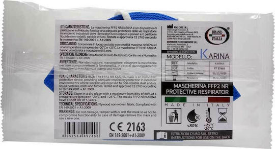 Brand Italia BR150-20 Mască de protecție FFP2 Albastru 1buc