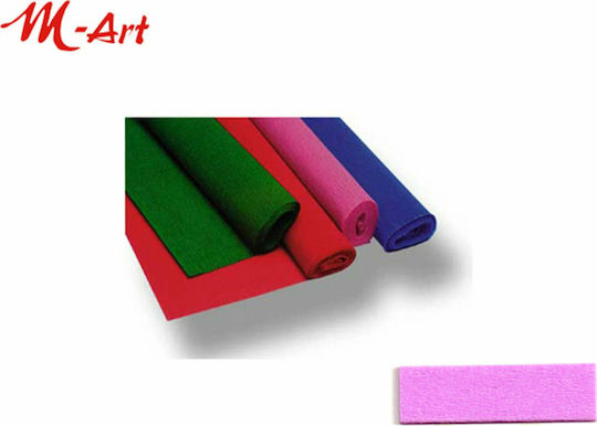 M-art Χαρτί Γκοφρέ Ροζ 50x200εκ.