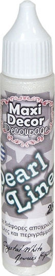 Maxi Decor White Glitter Pen 28ml