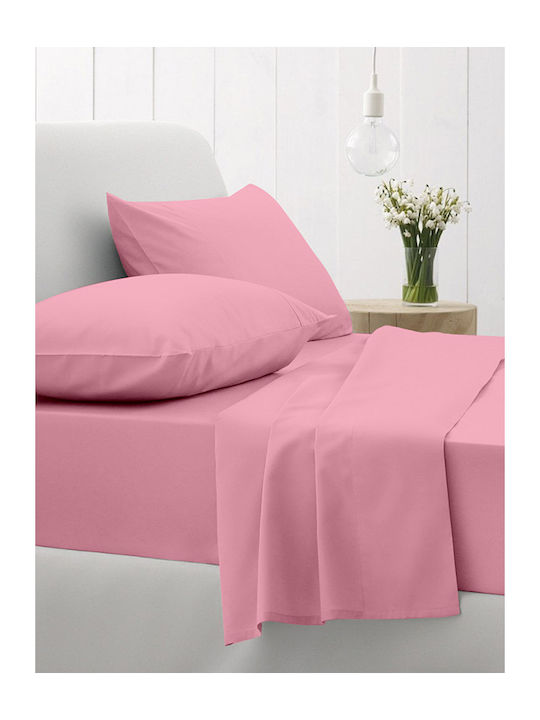 Sunshine Sheet Semi Double with Elastic 120x200+30cm. Cotton Feelings 102 Lila