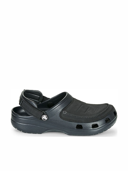 Crocs Yukon Vista II Ανατομικά Σαμπό Μαύρα