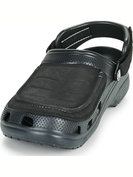 Crocs Yukon Vista II Ανατομικά Σαμπό Μαύρα