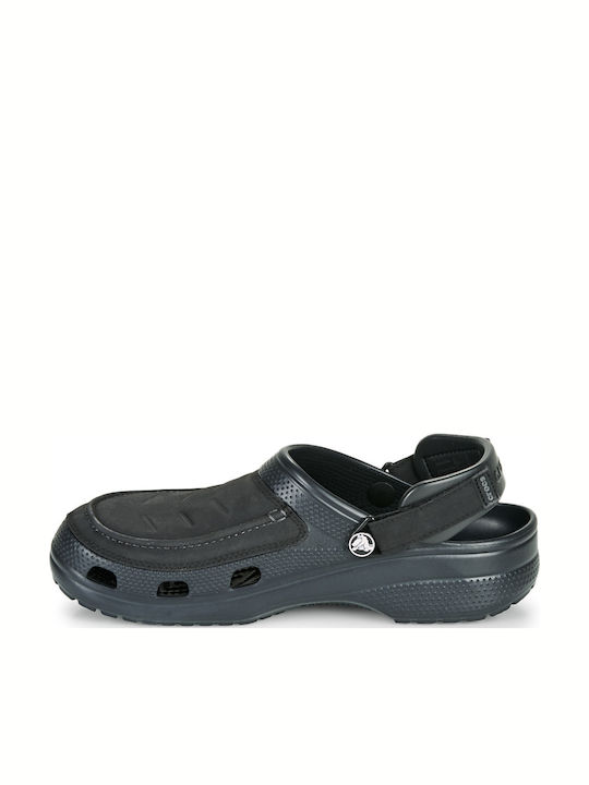 Crocs Yukon Vista II Ανατομικά Σαμπό Μαύρα