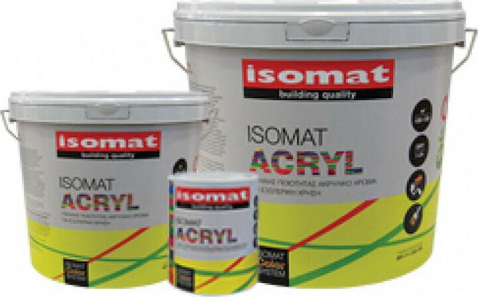 Isomat Acryl Πλαστικό Χρώμα για Εξωτερική Χρήση 3lt