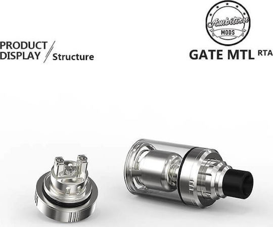 Ambition Gate Verdampfer für Elektronische Zigaretten RTA 3.5ml 22mm Black