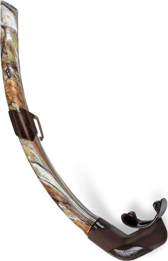 Omer Zoom Camu 3D Snorkel Brown with Silicone Mouthpiece