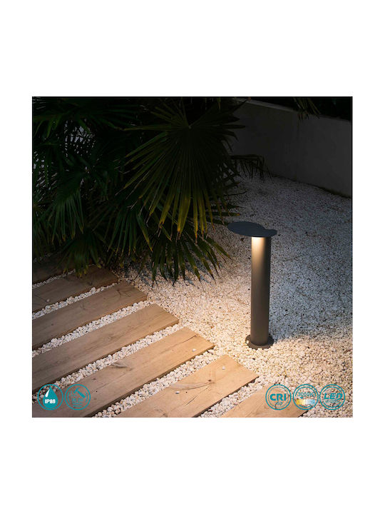 Faro Barcelona Lotus Outdoor Floor Lamp Small Post 18W with Warm White Light Black