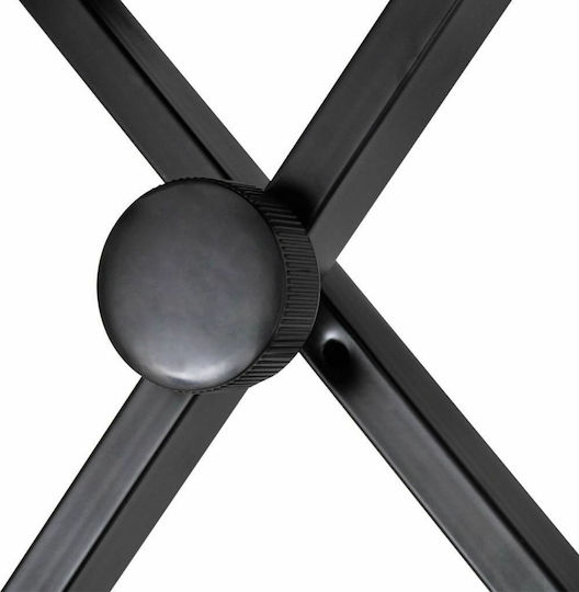 vidaXL Stool Harmonium Adjustable Black L40xW29xH40-46cm