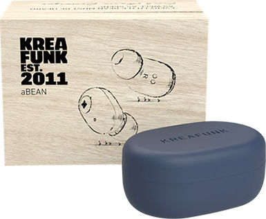Kreafunk aBEAN In-ear Bluetooth Handsfree Ακουστικά με Θήκη Φόρτισης Μπλε
