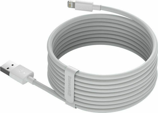 Baseus Wisdom Regular USB to Lightning Cable Λευκό 1.5m
