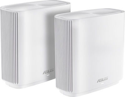 Asus Asus ZenWiFi AC (CT8) Mesh Access Point Wi‑Fi 5 Tri Band (2.4 & 5 & 5GHz) σε Διπλό Kit