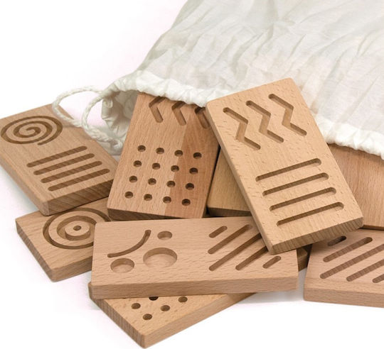 Andreu Toys Domino Sensory Educational Game Knowledge made of Wood for 2+ years Years Old