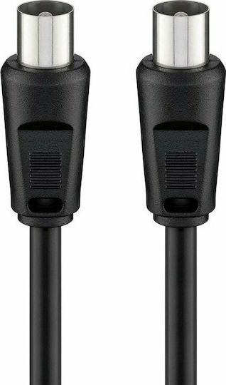 Goobay Antenna Cable Coax male - Coax male Black 1.5m (68146) 1pcs