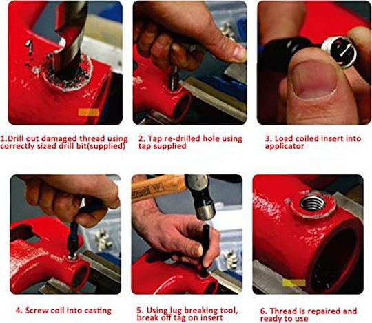 SKS Tools 40000152 Σετ Επιδιόρθωσης Σπειρωμάτων 131τμχ