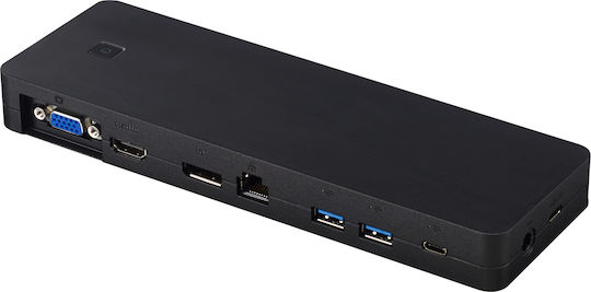 Fujitsu USB Type-C Port Replicator USB-C / USB-A Docking Station με 4K PD Ethernet Μαύρο