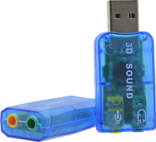 Audio Sound Controller Adapter USB 3D 5.1