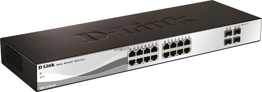 D-Link DGS-1210-20 v1 Managed L2 Switch με 20 Θύρες Gigabit (1Gbps) Ethernet και 4 SFP Θύρες