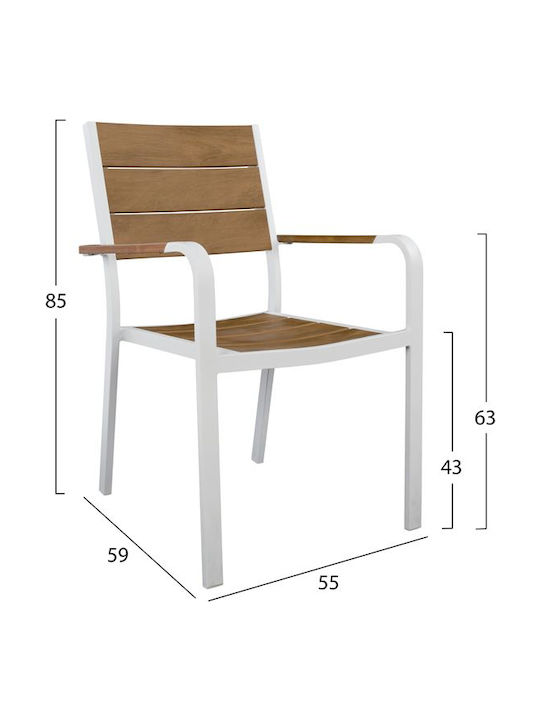 Garten- und Outdoor-Möbelsets Speisesaal 7 Stück Braun