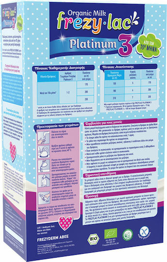 Frezyderm Milk Powder Frezylac Platinum 3 for 10m++ Months 400gr