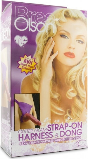 Bree Olson Strap-On Harness & Dong Harness με Dildo σε Ροζ Χρώμα
