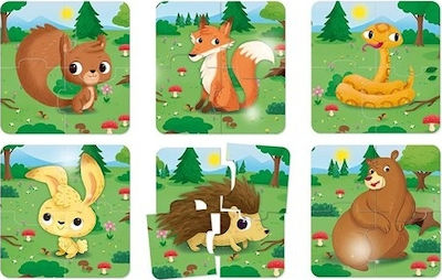 Kids Puzzle Carotina Baby Το Δάσος for 1+ Years 24pcs Lisciani Giochi