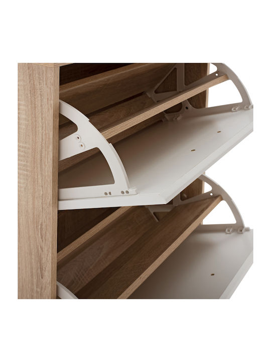 Suport pentru pantofi Davina cu 3 Rafturi Sonama - Alb L62xW24xH110cm