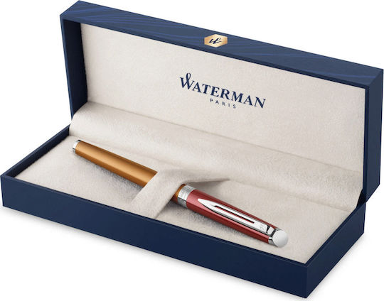 Waterman Hemisphere Special Edition Writing Pen Fine Orange with Blue Ink