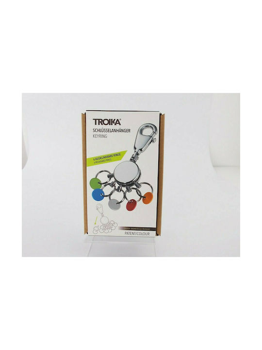 Troika Keychain Metalic Argintiu