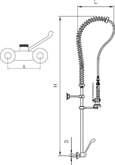 Fricosmos Commercial Use Sprinkler H125cm