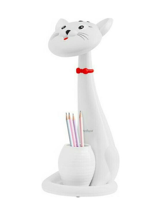 Horoz Electric LED Kinder Dekorative Lampe Katze Weiß 32εκ.