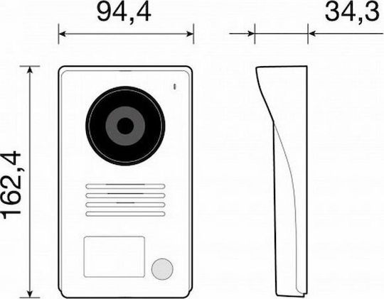 Vimar Wireless Video Intercom Set Wi-Fi Gray