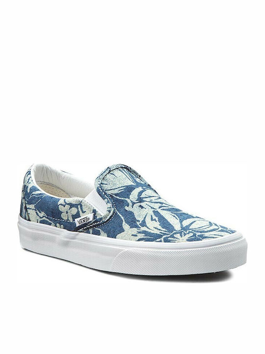 Classic Women's Canvas Slip-Ons Indigo Tropical