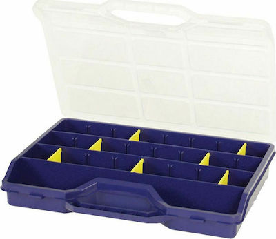 HQ Tool Compartment Organiser 21 Slot Adjustable Blue 31.2x23.8x5.1cm