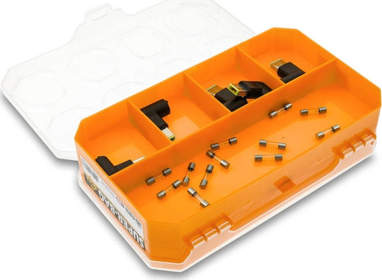 Dual Side Werkzeugkoffer-Organisator 10 Positionen Orange 21.3x12.5x5cm