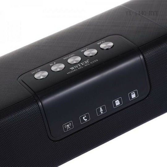 WSTER WS-5359 Ηχείο Bluetooth 14W με Ραδιόφωνο Μαύρο