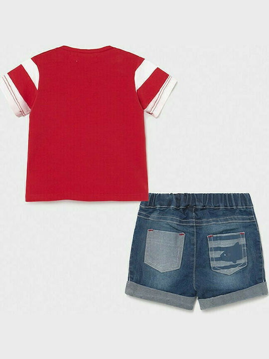 Mayoral Kids Set with Shorts Summer 2pcs Red