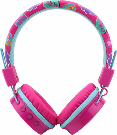 GoGEN HBTM 32P Ασύρματα Bluetooth Παιδικά On Ear Ακουστικά με 15 ώρες Λειτουργίας Ροζ
