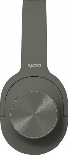NOD Playlist Безжични / Жични Over Ear Слушалки с Радио с 8 часа Работа Сиви
