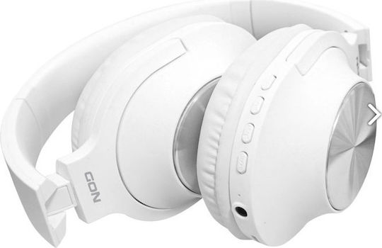 NOD Playlist Безжични Bluetooth Over Ear Слушалки с Радио с 8 часа Работа Бели