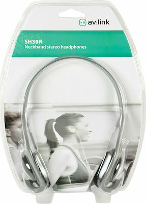 AvLink SH30N Wired On Ear Headphones Silver 101.309UK