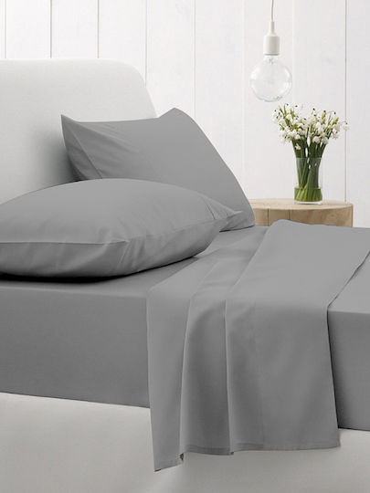 Sunshine Cotton Feelings Σετ Μαξιλαροθήκες με Φάσα 107 Dark Grey 50x70εκ.
