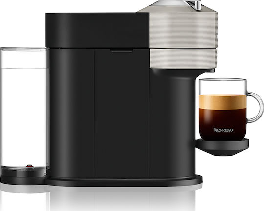 Krups Next Aeroccino Pod Coffee Machine Vertuo with Milk Frother Light Grey