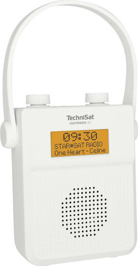 Technisat DigitRadio 30 Φορητό Ραδιόφωνο Επαναφορτιζόμενο DAB με Bluetooth Λευκό