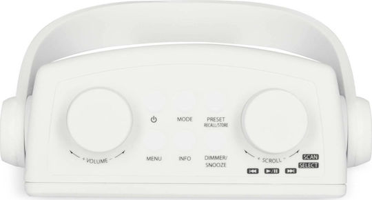 Technisat DigitRadio 30 Φορητό Ραδιόφωνο Επαναφορτιζόμενο DAB με Bluetooth Λευκό