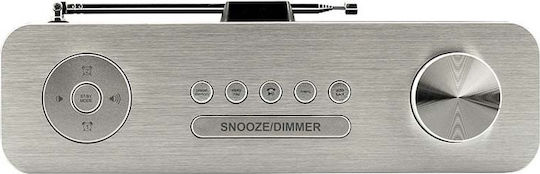 Soundmaster DAB700WE Επιτραπέζιο Ραδιόφωνο Μπαταρίας DAB+ με Bluetooth και USB Λευκό
