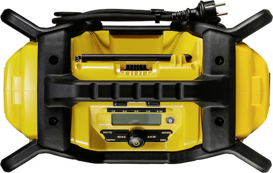DEWALT DCR027 Φορητό Ραδιόφωνο Μπαταρίας DAB με USB Κίτρινο