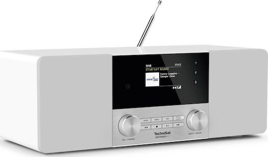 Technisat DigitRadio 4 C Επιτραπέζιο Ραδιόφωνο Ρεύματος DAB+ με Bluetooth Λευκό