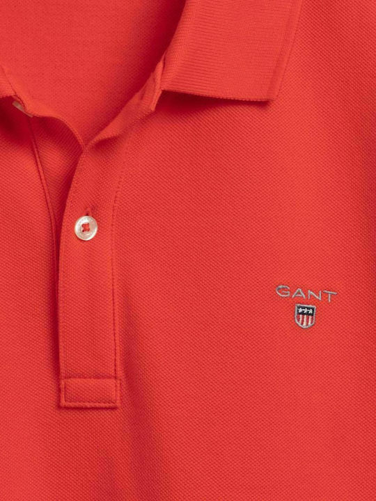 Gant Kids Polo Short Sleeve Red Lava